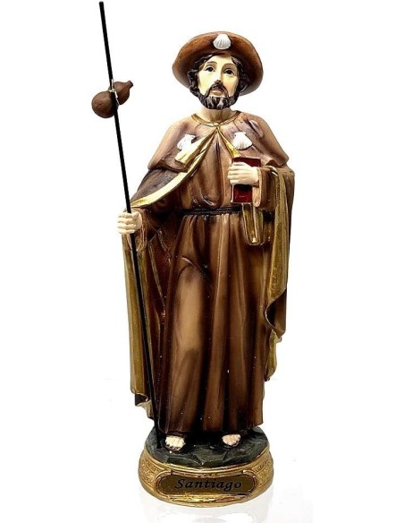 Figura Santiago Apóstol Peregrino Imagen 20Cm. Resina