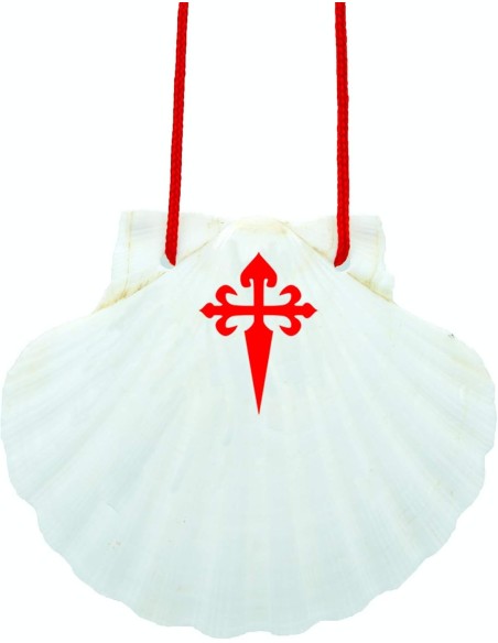 Vieira del Peregrino con Cruz de Santiago